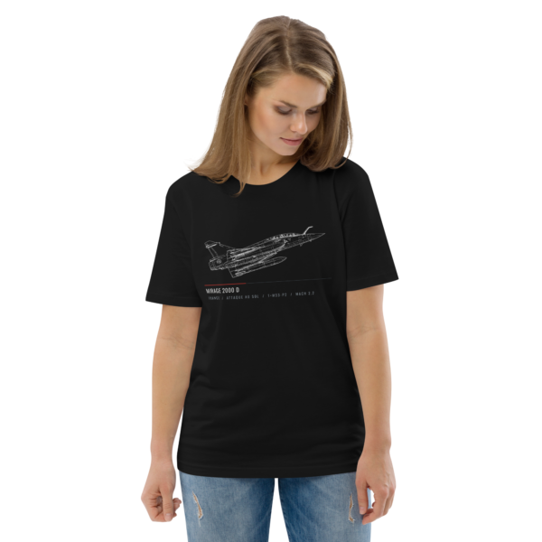 T-shirt Mirage 2000D – Croquis Technique Aviation Française | AERO ADDICT