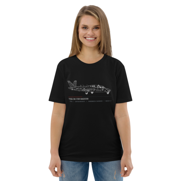 unisex-organic-cotton-creator-2.0-t-shirt-black-front-6a78be1a3e745.png T-shirt CM.170R Fouga Magister – Croquis Technique Aviation Française | AERO ADDICT