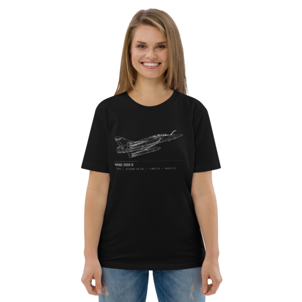 T-shirt Mirage 2000D – Croquis Technique Aviation Française | AERO ADDICT