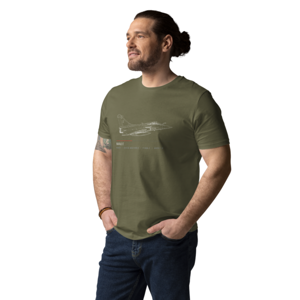 unisex-organic-cotton-creator-2.0-t-shirt-khaki-front-6a78a391c478a.png T-shirt Rafale C – Croquis Technique Aviation Française | AERO ADDICT