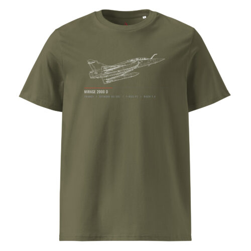 T-shirt Mirage 2000D – Croquis Technique Aviation Française | AERO ADDICT