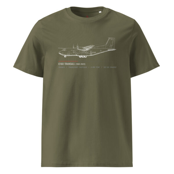 unisex-organic-cotton-creator-2.0-t-shirt-khaki-front-6a78ad829cb6b.jpg T-shirt C-160 Transall – Croquis Technique Aviation Française | AERO ADDICT