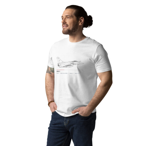 unisex-organic-cotton-creator-2.0-t-shirt-white-front-6a78a70fe6431.jpg T-shirt Rafale C – Croquis Technique Aviation Française | AERO ADDICT