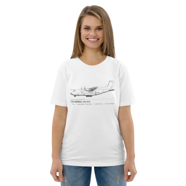 unisex-organic-cotton-creator-2.0-t-shirt-white-front-6a78ade2c2e71.jpg T-shirt C-160 Transall – Croquis Technique Aviation Française | AERO ADDICT