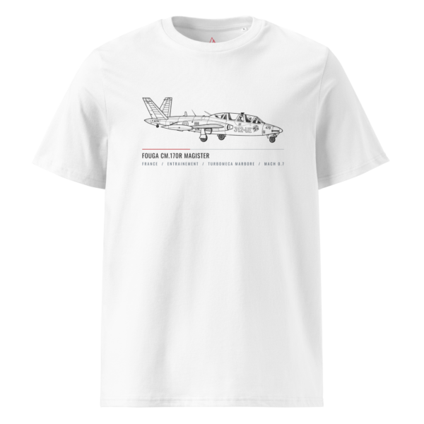 unisex-organic-cotton-creator-2.0-t-shirt-white-front-6a78bec670970.png T-shirt CM.170R Fouga Magister – Croquis Technique Aviation Française | AERO ADDICT