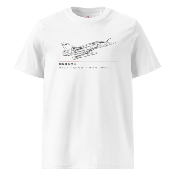 T-shirt Mirage 2000D – Croquis Technique Aviation Française | AERO ADDICT