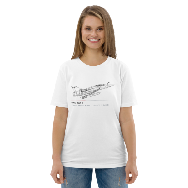 T-shirt Mirage 2000D – Croquis Technique Aviation Française | AERO ADDICT
